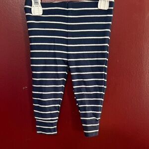 Carter's Navy and White Striped Leggings